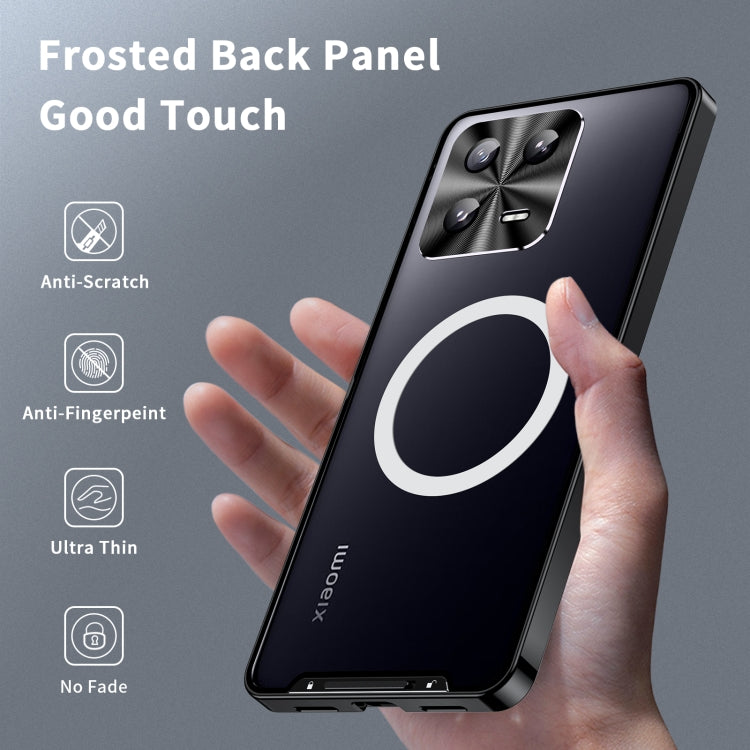 MagSafe Magnetic Frosted Metal Phone Case, For Xiaomi 13, For Xiaomi 13 Pro