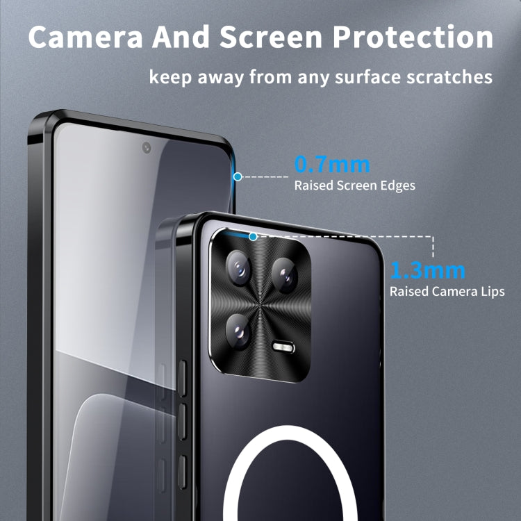 MagSafe Magnetic Frosted Metal Phone Case, For Xiaomi 13, For Xiaomi 13 Pro