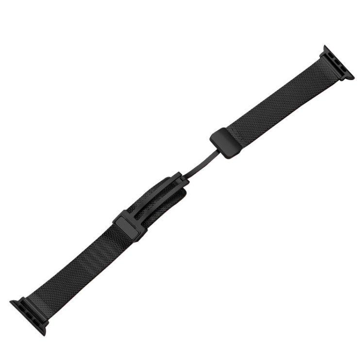 Milan Fold Buckle Metal Watch Band, For Apple Watch Series 8&7 45mm, For Apple Watch Series 8&7 41mm