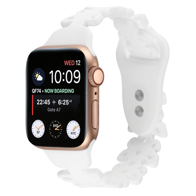Butterfly Hollow Silicone Watch Band, For Apple Watch Series 8&7 45mm