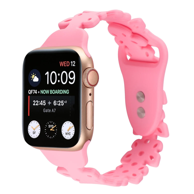 Butterfly Hollow Silicone Watch Band, For Apple Watch Series 8&7 41mm