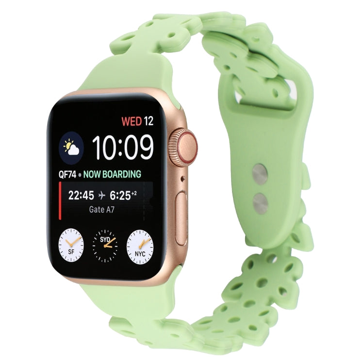 Butterfly Hollow Silicone Watch Band, For Apple Watch Series 8&7 41mm