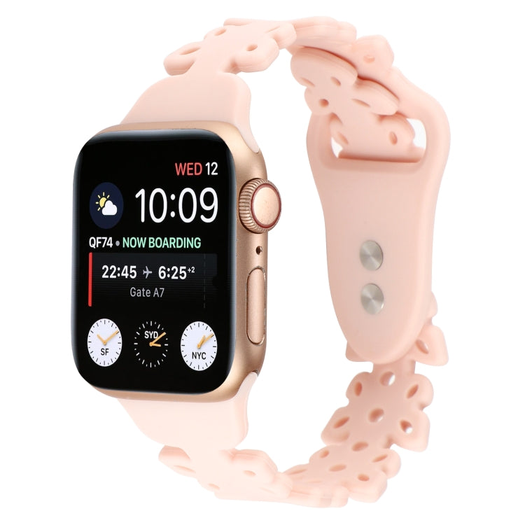 Butterfly Hollow Silicone Watch Band, For Apple Watch Series 8&7 41mm