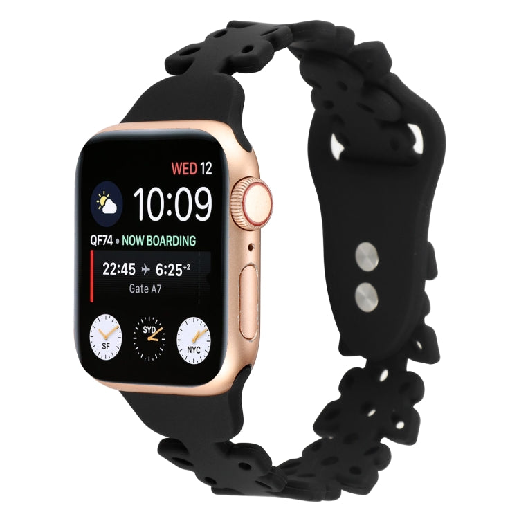 Butterfly Hollow Silicone Watch Band, For Apple Watch Series 8&7 41mm