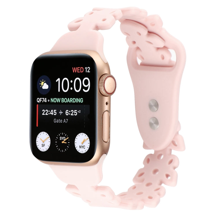 Butterfly Hollow Silicone Watch Band, For Apple Watch Series 8&7 41mm