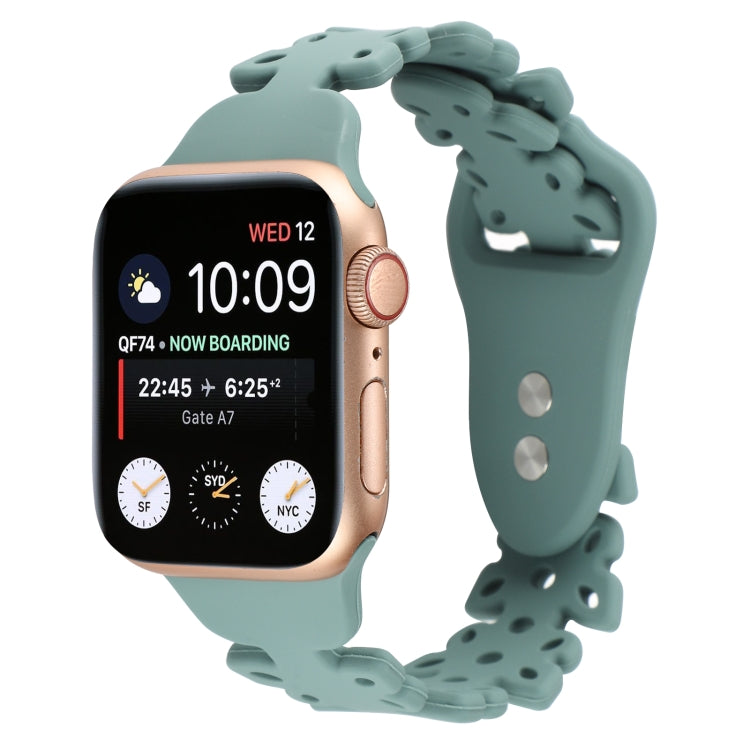 Butterfly Hollow Silicone Watch Band, For Apple Watch Series 8&7 41mm