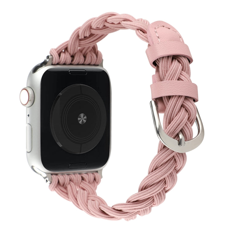 Single Elastic Nylon Braid Watch Band, For Apple Watch Series 8&7 45mm, For Apple Watch Series 8&7 41mm