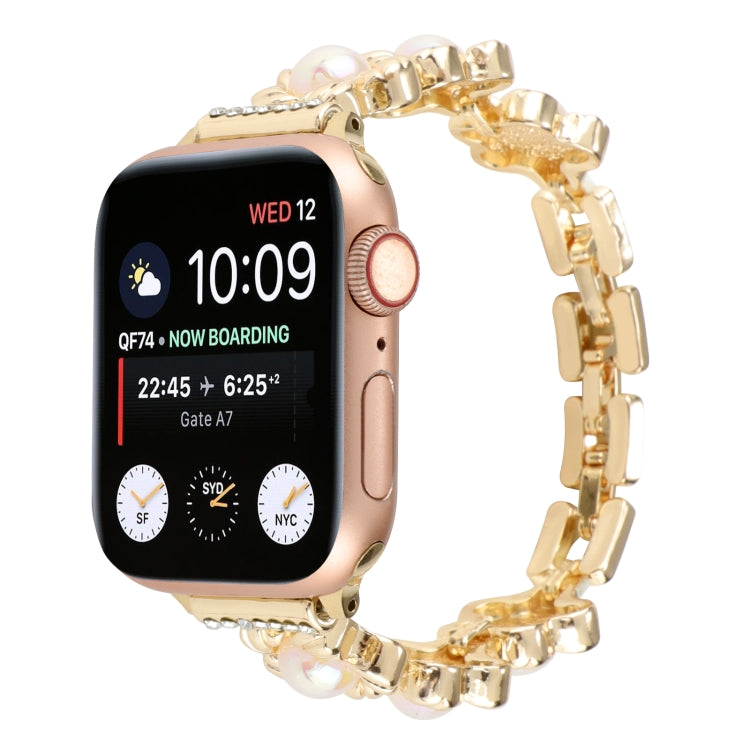 Flower Bracelet Metal Watch Band, For Apple Watch Series 8&7 45mm, For Apple Watch Series 8&7 41mm