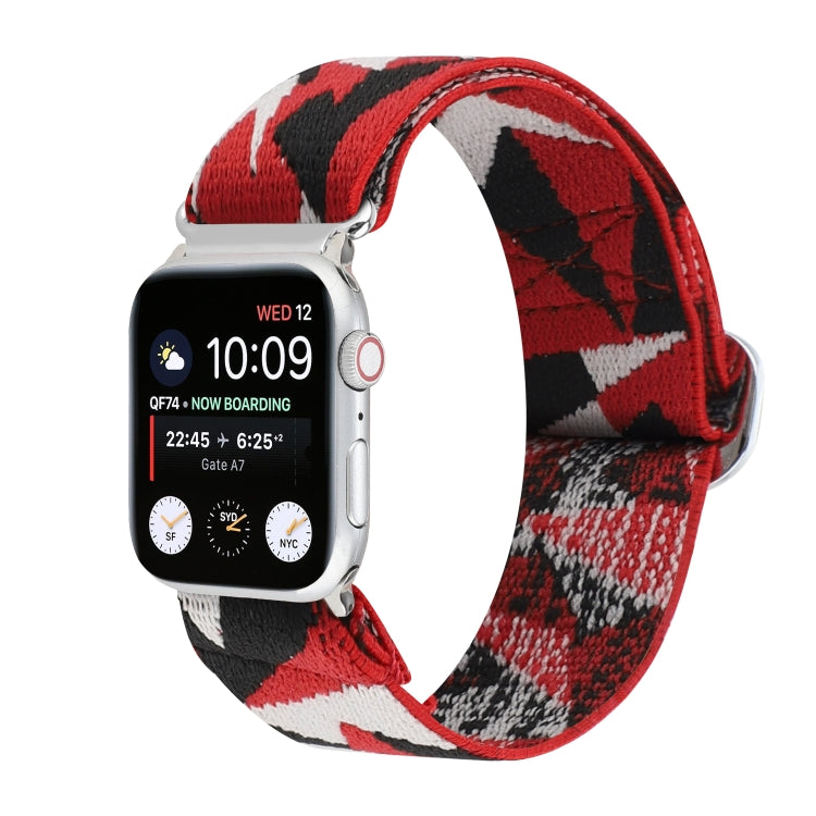 Buckle Elastic Nylon Watch Band, For Apple Watch Series 8&7 45mm