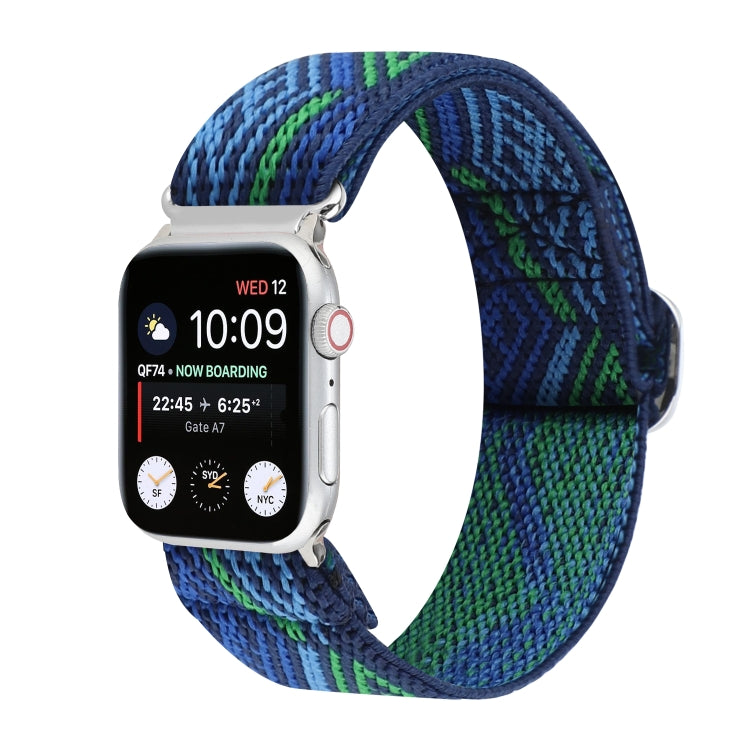 Buckle Elastic Nylon Watch Band, For Apple Watch Series 8&7 45mm