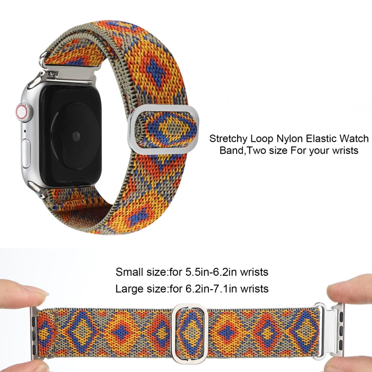 Buckle Elastic Nylon Watch Band, For Apple Watch Series 8&7 41mm