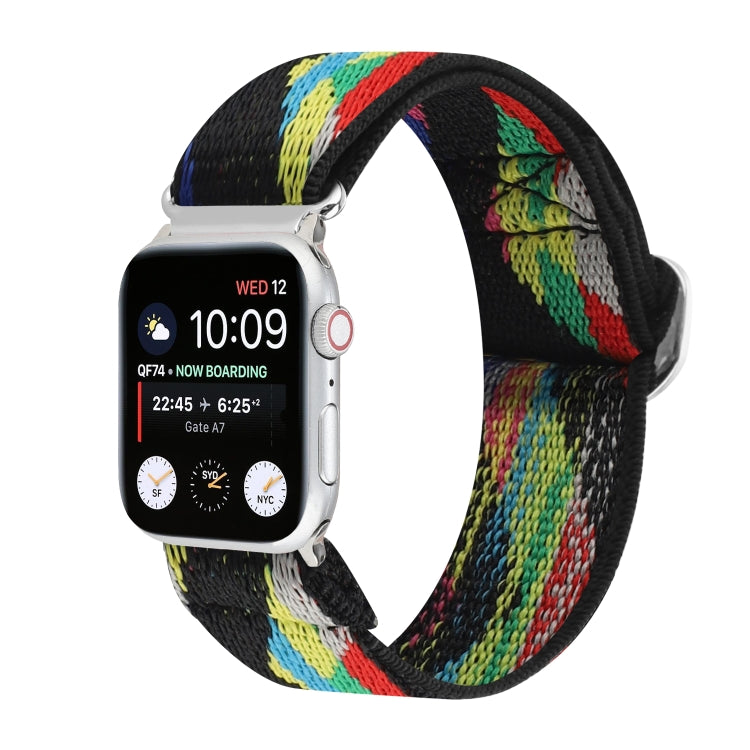 Buckle Elastic Nylon Watch Band, For Apple Watch Series 8&7 41mm