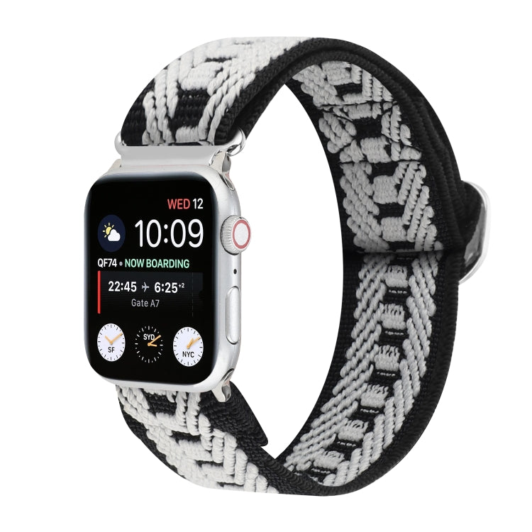Buckle Elastic Nylon Watch Band, For Apple Watch Series 8&7 41mm