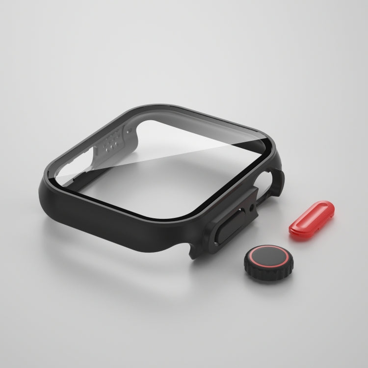 Film PC Watch Case with Detachable Button, For Apple Watch Series 8 & 7 41mm, For Apple Watch Series SE 2 / 6 / SE / 5 / 4 40mm, For Apple Watch SE 2 / 6 / SE / 5 / 4 40mm, For Apple Watch Series SE 2 / 6 / SE / 5 / 4 44mm