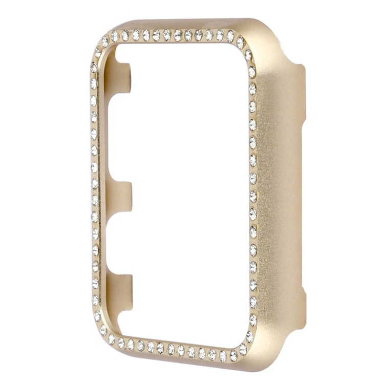 Aluminum Alloy Diamond Watch Protective Case, For Apple Watch Series 8&7 45mm, For Apple Watch Series SE 2&6&SE&5&4 44mm, For Apple Watch Series 3&2&1 42mm