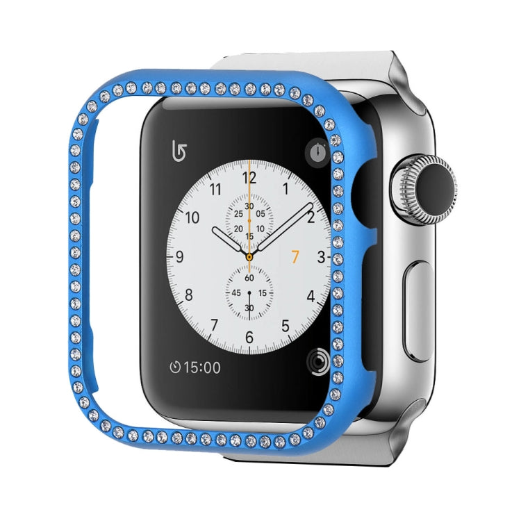 Aluminum Alloy Diamond Watch Protective Case, For Apple Watch Series 8&7 45mm, For Apple Watch Series SE 2&6&SE&5&4 44mm, For Apple Watch Series 3&2&1 42mm