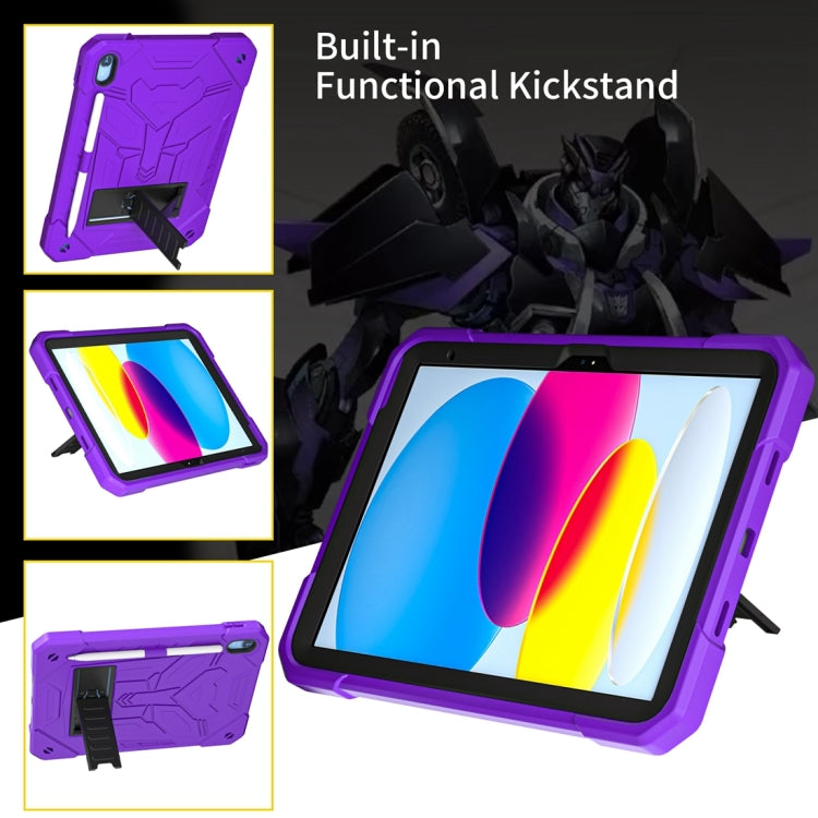 Étui antichoc en silicone et PC Bumblebee pour tablette avec support, pour iPad 10e génération 10.9 (2022)