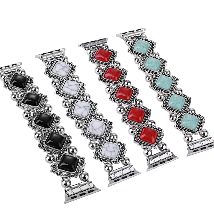 Retro Pine Stone Metal Watch Band, For Apple Watch Ultra 49mm / Series 8&7 45mm / SE 2&6&SE&5&4 44mm / 3&2&1 42mm, For Apple Watch Series 8&7 41mm / SE 2&6&SE&5&4 40mm / 3&2&1 38mm