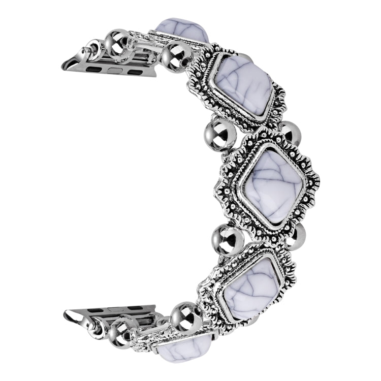 Retro Pine Stone Metal Watch Band, For Apple Watch Ultra 49mm / Series 8&7 45mm / SE 2&6&SE&5&4 44mm / 3&2&1 42mm, For Apple Watch Series 8&7 41mm / SE 2&6&SE&5&4 40mm / 3&2&1 38mm