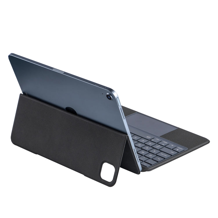 P3125-6D Backlight Bluetooth Keyboard Leather Case with Touch Pad for iPad Air 11 2024 / Air 5 10.9 2022 / Air 4 10.9 2020 / iPad Pro 11 2022/2021/2020/2018, J3125-6D