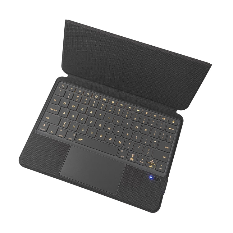P3125-6D Backlight Bluetooth Keyboard Leather Case with Touch Pad for iPad Air 11 2024 / Air 5 10.9 2022 / Air 4 10.9 2020 / iPad Pro 11 2022/2021/2020/2018, J3125-6D