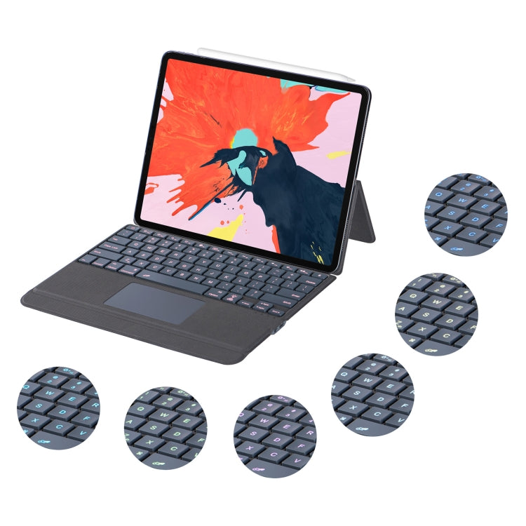 J3129D For iPad Pro 12.9 2022/2021/2020/2018 Backlight Bluetooth Keyboard Leather Case, J3129D