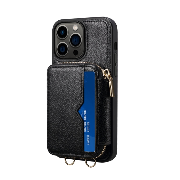 Zipper Card Slot Phone Case, For iPhone 14 Pro Max, For iPhone 14 Pro, For iPhone 14, For iPhone 14 Plus, For iPhone 13 Pro Max, For iPhone 13 Pro, For iPhone 13