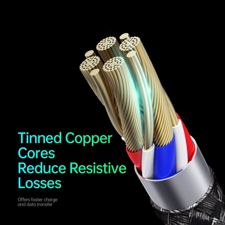 DUZZONA A4 5A USB-C to M+L+C Fast Charging Data Cable, A4