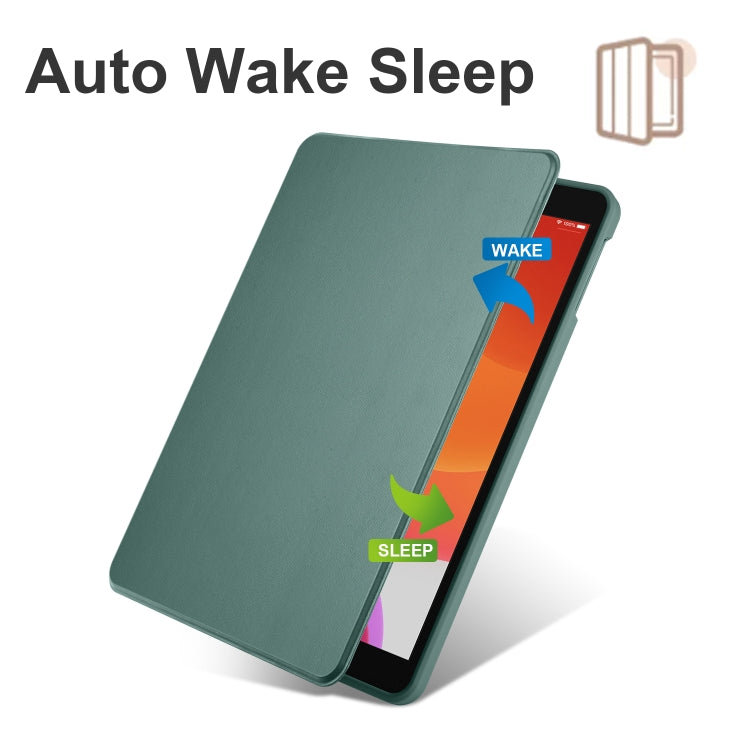 Acrylic 360 Degree Rotation Holder Tablet Leather Case, For iPad Air / Air 2 / 9.7 2018 / 2017