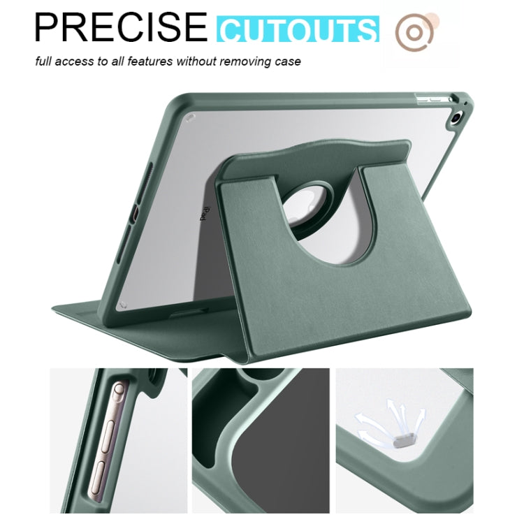Étui en cuir acrylique rotatif à 360 degrés pour tablette, pour iPad Air / Air 2 / 9.7 2018 / 2017