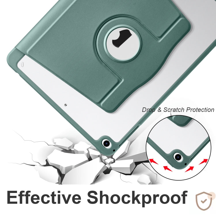 Acrylic 360 Degree Rotation Holder Tablet Leather Case, For iPad Air / Air 2 / 9.7 2018 / 2017