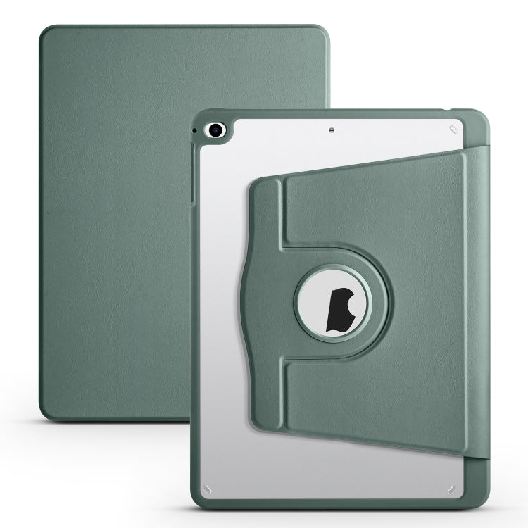 Étui en cuir acrylique rotatif à 360 degrés pour tablette, pour iPad Air / Air 2 / 9.7 2018 / 2017