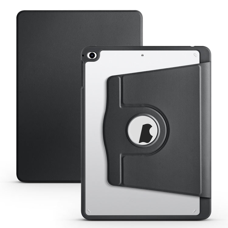 Étui en cuir acrylique rotatif à 360 degrés pour tablette, pour iPad Air / Air 2 / 9.7 2018 / 2017