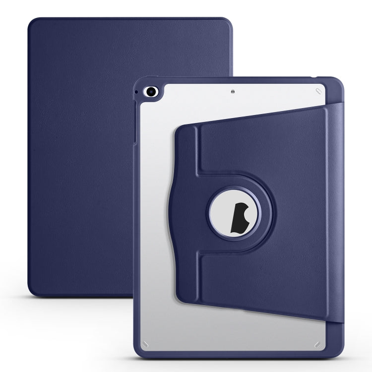 Étui en cuir acrylique rotatif à 360 degrés pour tablette, pour iPad Air / Air 2 / 9.7 2018 / 2017