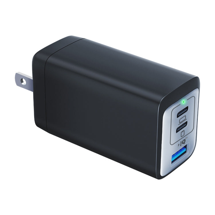 65W Dual PD USB-C / Type-C + USB 3-Port Gan Fast Charging Charger, US Plug, EU Plug, UK Plug