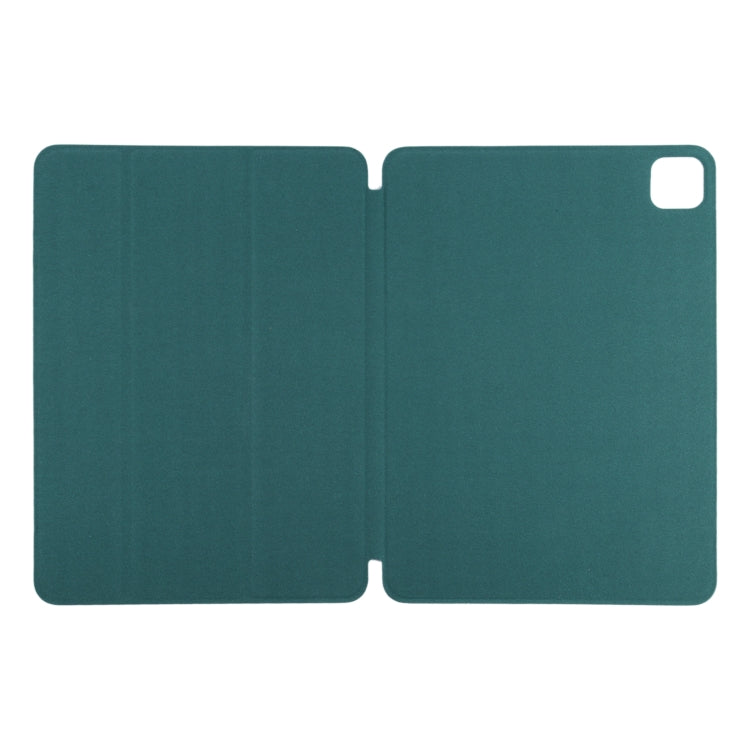 Étui en cuir PU ultra-fin à rabat horizontal, clip double face sans aimant, avec support pliable en trois parties et fonction veille/réveil