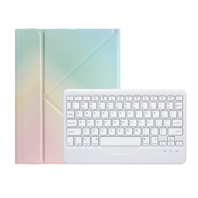 B10 Triangle Holder Tablet Bluetooth Keyboard Leather Case, Without Three-color Backlight