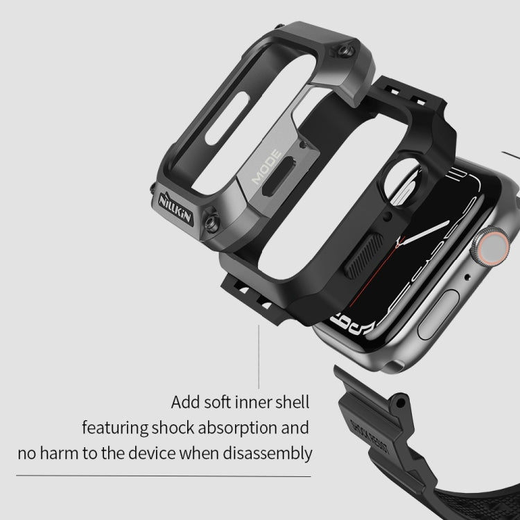 NILLKIN Ruidong Series Alloy + TPU Integrated Watch Band, For Apple Watch Series 8&7 45mm