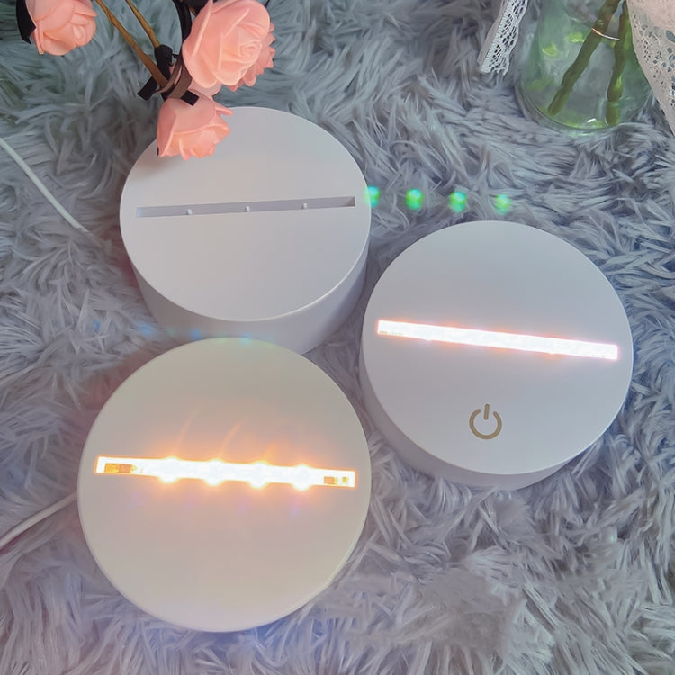 A189 LED Colorful 3D Night Light Bluetooth Speaker Base with Box, A189 with Box