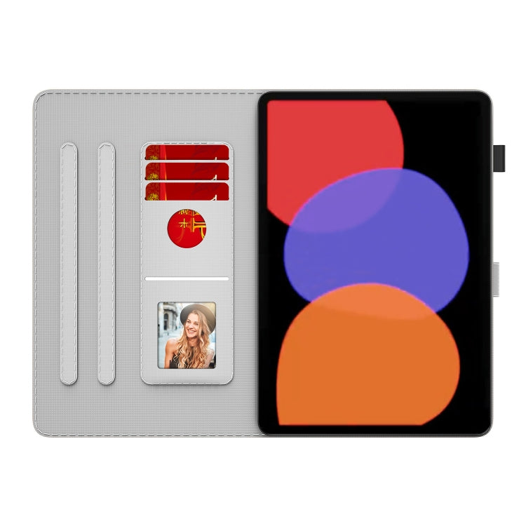 Étui à rabat en cuir à motif aquarelle pour tablette Xiaomi Pad 6/Pad 6 Pro