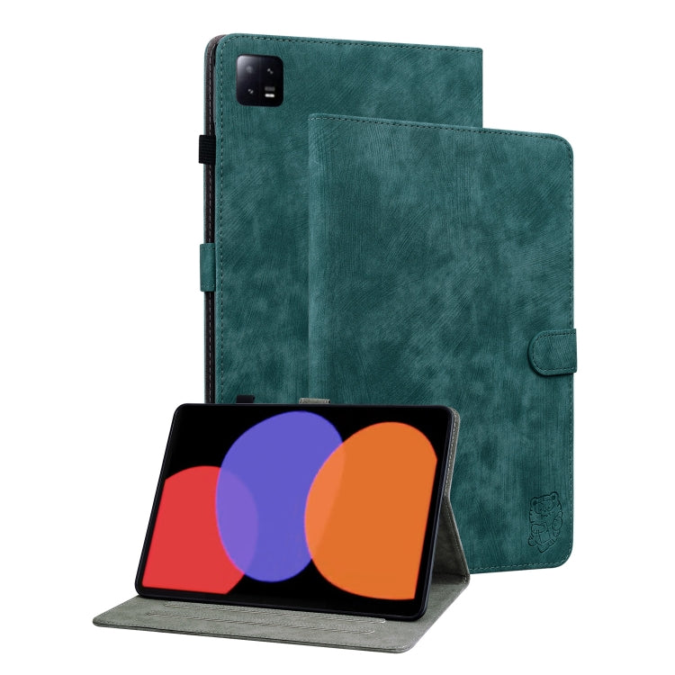 Tiger Pattern Flip Leather Tablet Case, For Xiaomi Pad 6 / Pad 6 Pro