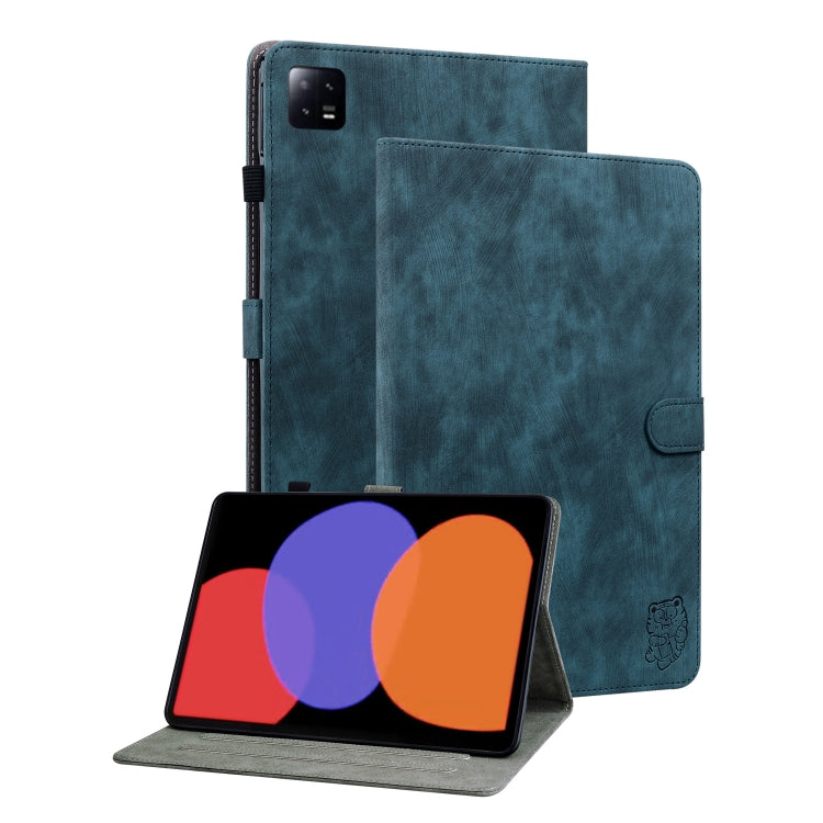 Tiger Pattern Flip Leather Tablet Case, For Xiaomi Pad 6 / Pad 6 Pro