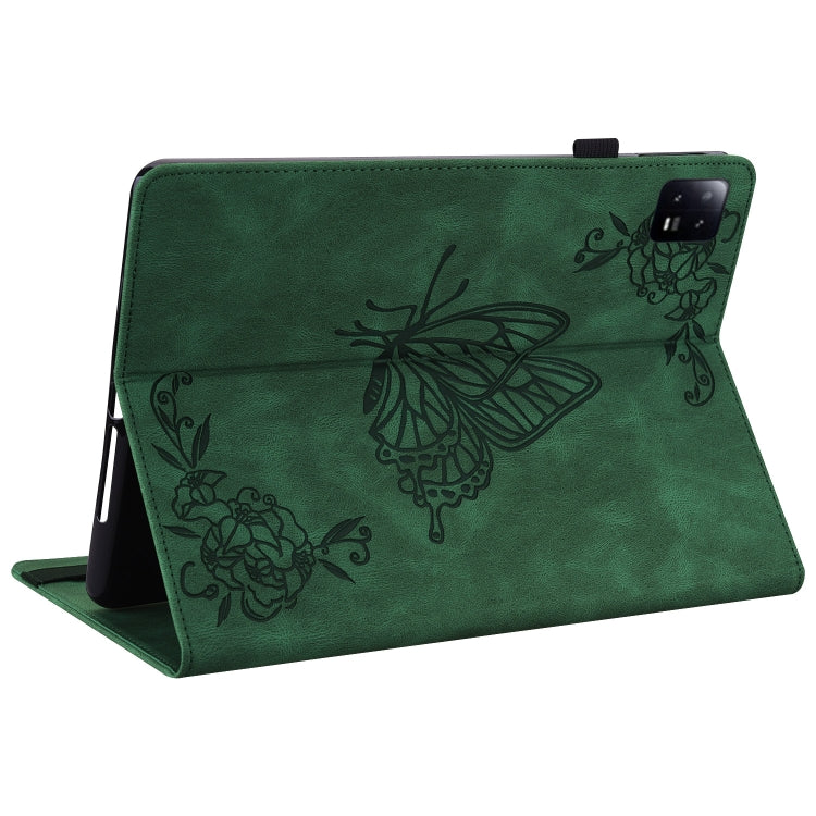 Butterfly Flower Embossed Leather Tablet Case