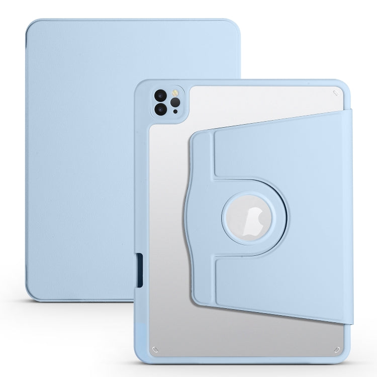 Étui en cuir acrylique rotatif à 360 degrés pour tablette, pour iPad Air 13 (2025/2024/Pro 12.9) (2022), iPad Air 13 (2024/Pro 12.9) (2022/2021/2020/2018)