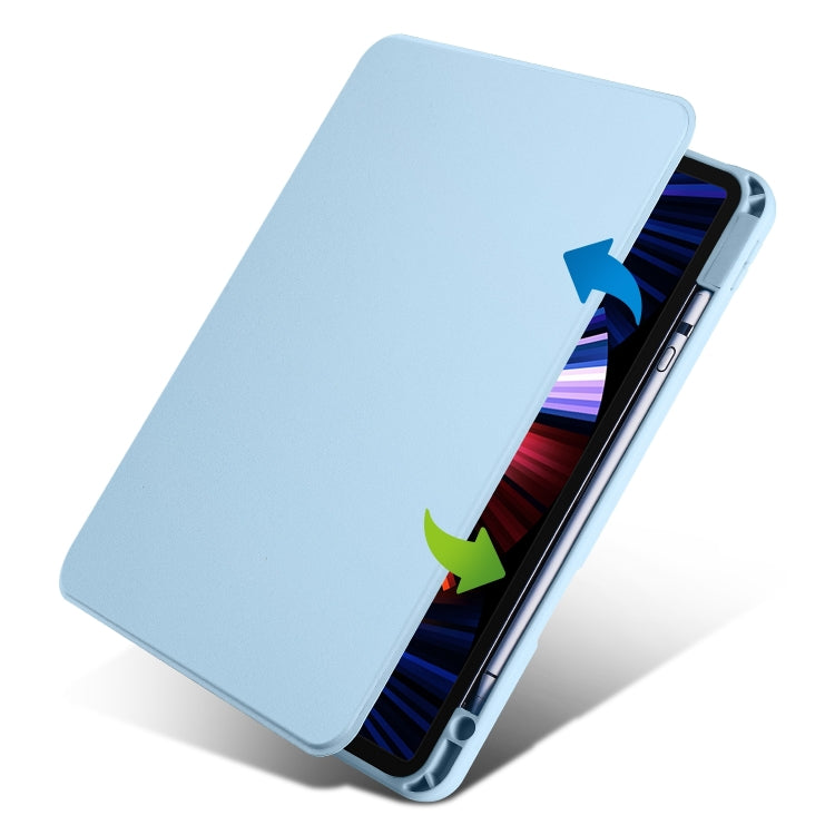Étui en cuir acrylique rotatif à 360 degrés pour tablette, pour iPad Air 13 (2025/2024/Pro 12.9) (2022), iPad Air 13 (2024/Pro 12.9) (2022/2021/2020/2018)