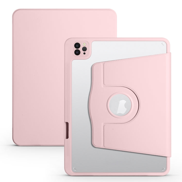 Acrylic 360 Degree Rotation Holder Tablet Leather Case, For iPad Air 13 2025 / 2024 / Pro 12.9 2022, For iPad Air 13 2024 / Pro 12.9 2022/2021/2020/2018