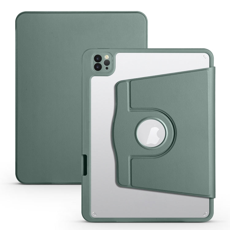 Étui en cuir acrylique rotatif à 360 degrés pour tablette, pour iPad Air 13 (2025/2024/Pro 12.9) (2022), iPad Air 13 (2024/Pro 12.9) (2022/2021/2020/2018)
