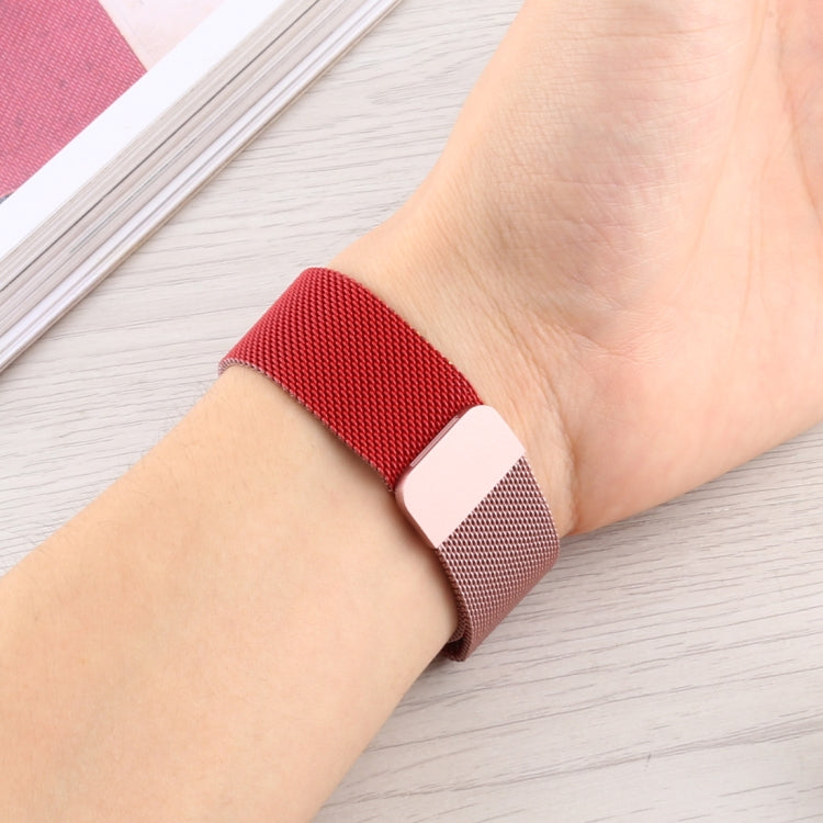 Milanese Gradient Stainless Steel Watchband, For Apple Watch Series 7 41mm / 6 & SE & 5 & 4 40mm / 3 & 2 & 1 38mm, For Apple Watch Ultra 49mm / Series 8&7 45mm / SE 2&6&SE&5&4 44mm / 3&2&1 42mm�����������������������������������������������������������...