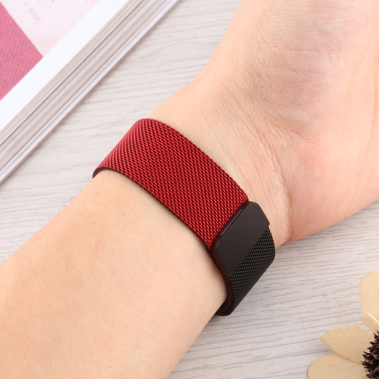 Milanese Gradient Stainless Steel Watchband, For Apple Watch Series 7 41mm / 6 & SE & 5 & 4 40mm / 3 & 2 & 1 38mm, For Apple Watch Ultra 49mm / Series 8&7 45mm / SE 2&6&SE&5&4 44mm / 3&2&1 42mm�����������������������������������������������������������...