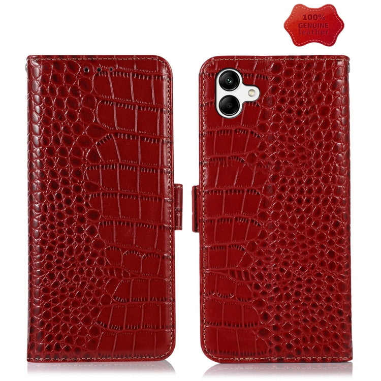 Crocodile Top Layer Cowhide Leather Phone Case, For Samsung Galaxy F14 5G, For Xiaomi 13 Ultra